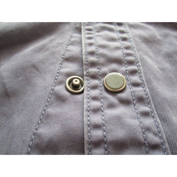 New W/ Tag Men Rowm Cotton Button Snap Long Sleeve Shirt Sz 3XT (NC3) - Picture 6 of 10